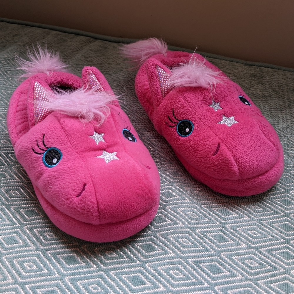 Stride Rite Pink Unicorn Slippers